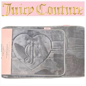 Juicy Couture Home JC Heart Logo  Set Of 2 Memory Foam Bath Rugs